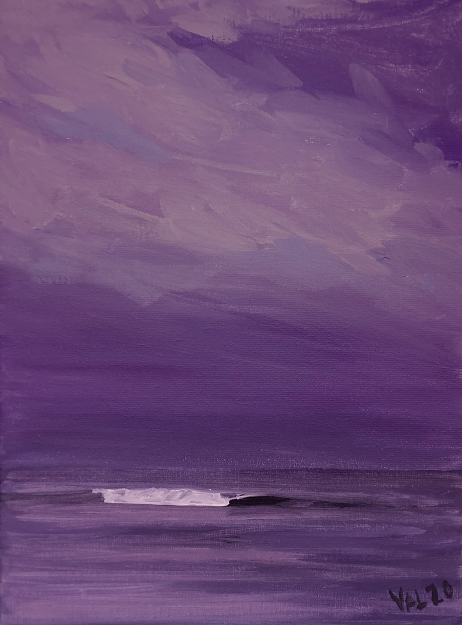 "Arrival", 30x40 cm, akryl på lærred  >solgt<