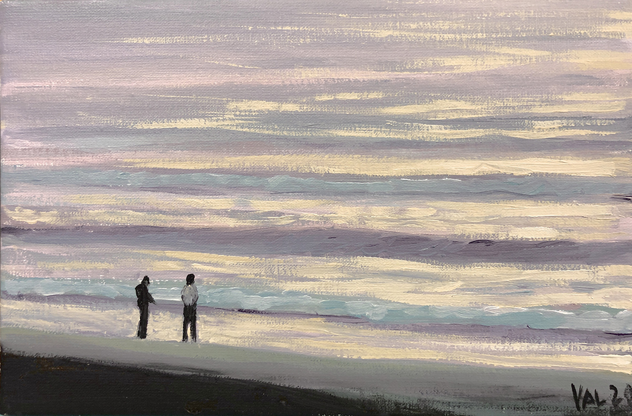 "The Two Of Us", 20x30 cm, akryl på lærred.  >solgt<