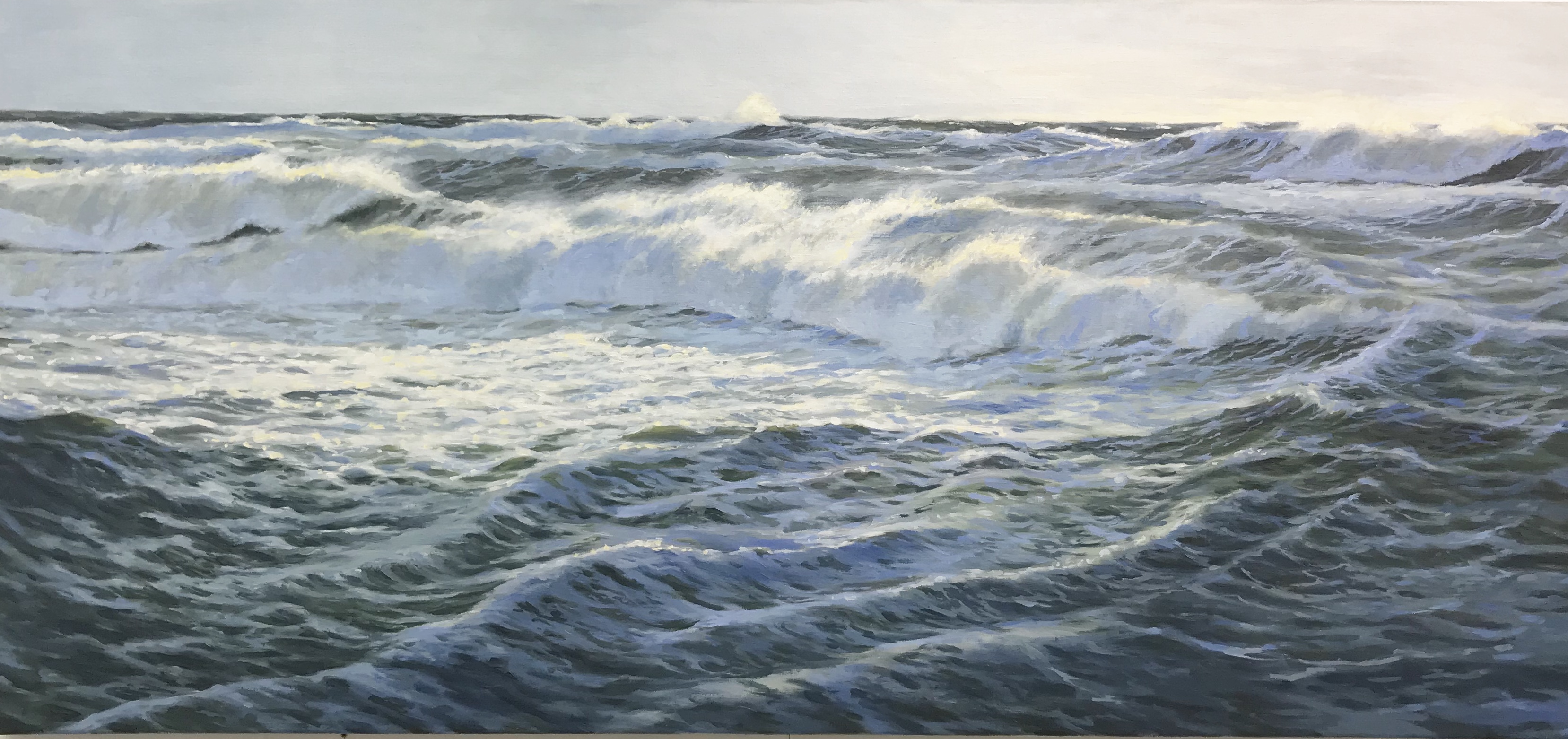 "Liseleje", 60x130 cm, olie på lærred (solgt)
