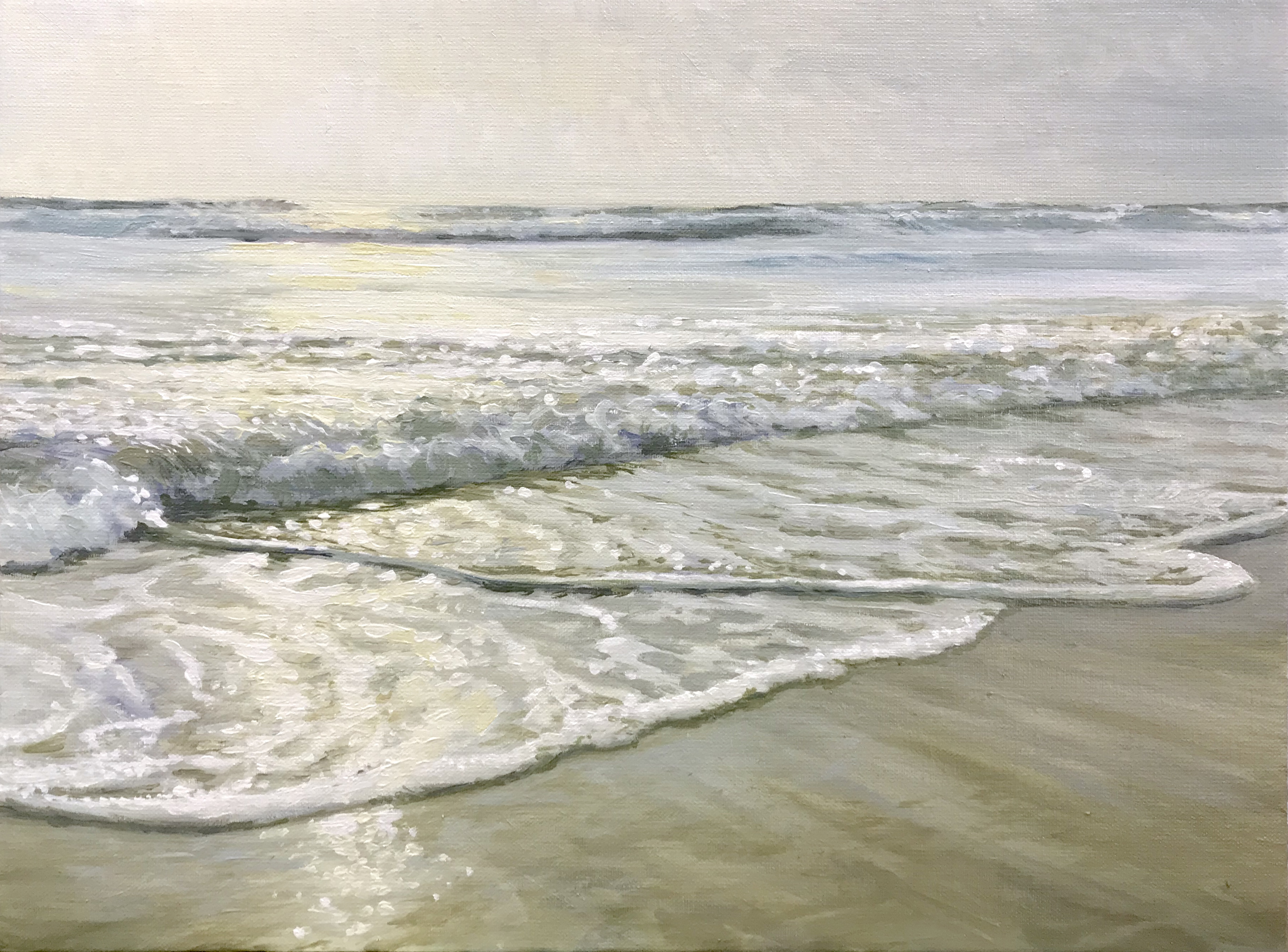 "Slow Morning",  90x140 cm. olie på lærred (solgt)