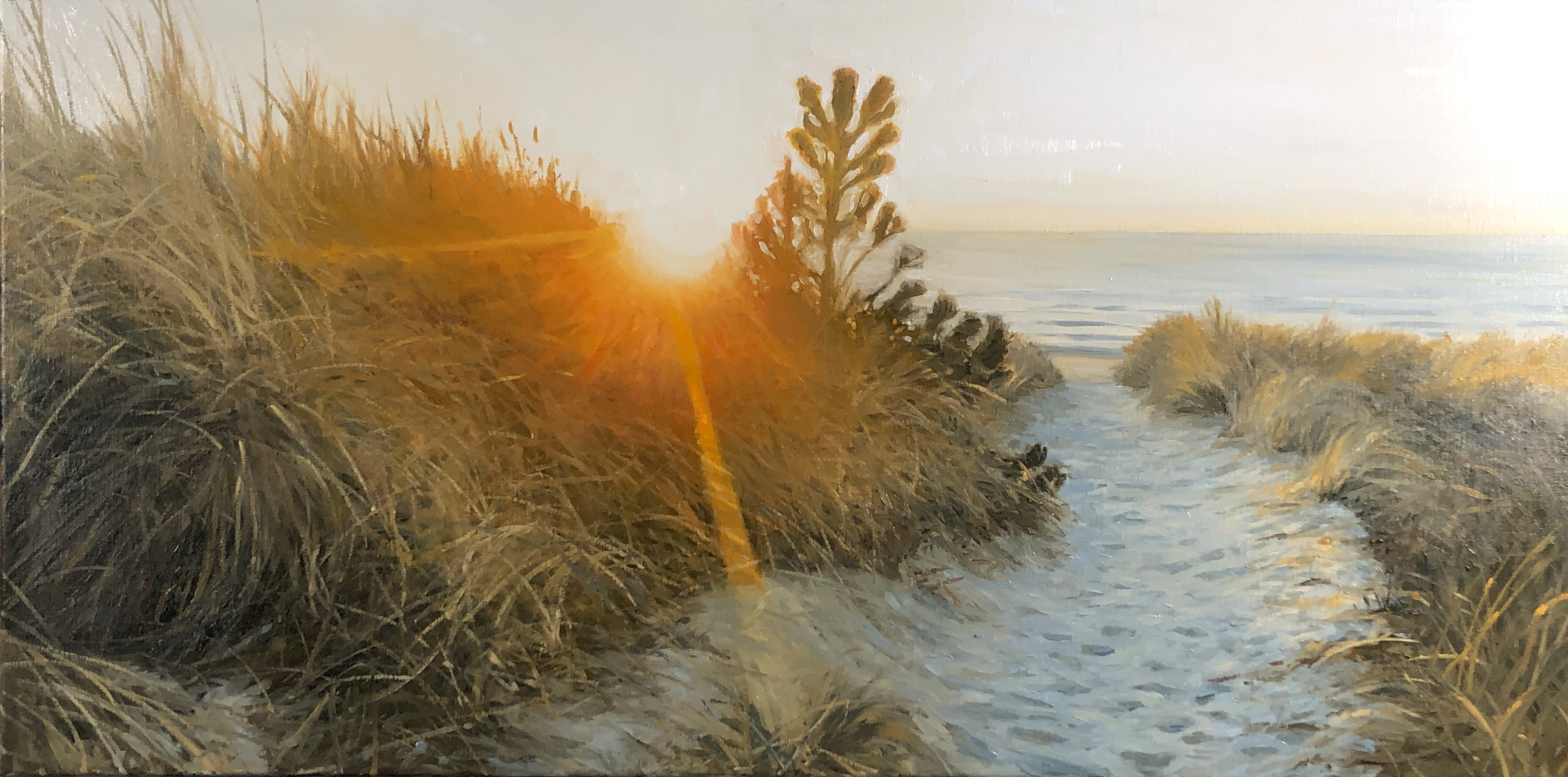 "The Day Before", 50x100 cm, olie (SOLGT)