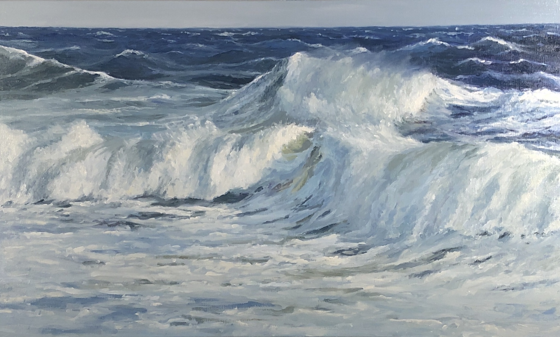 "Blue Christmas" 60x100 cm, olie