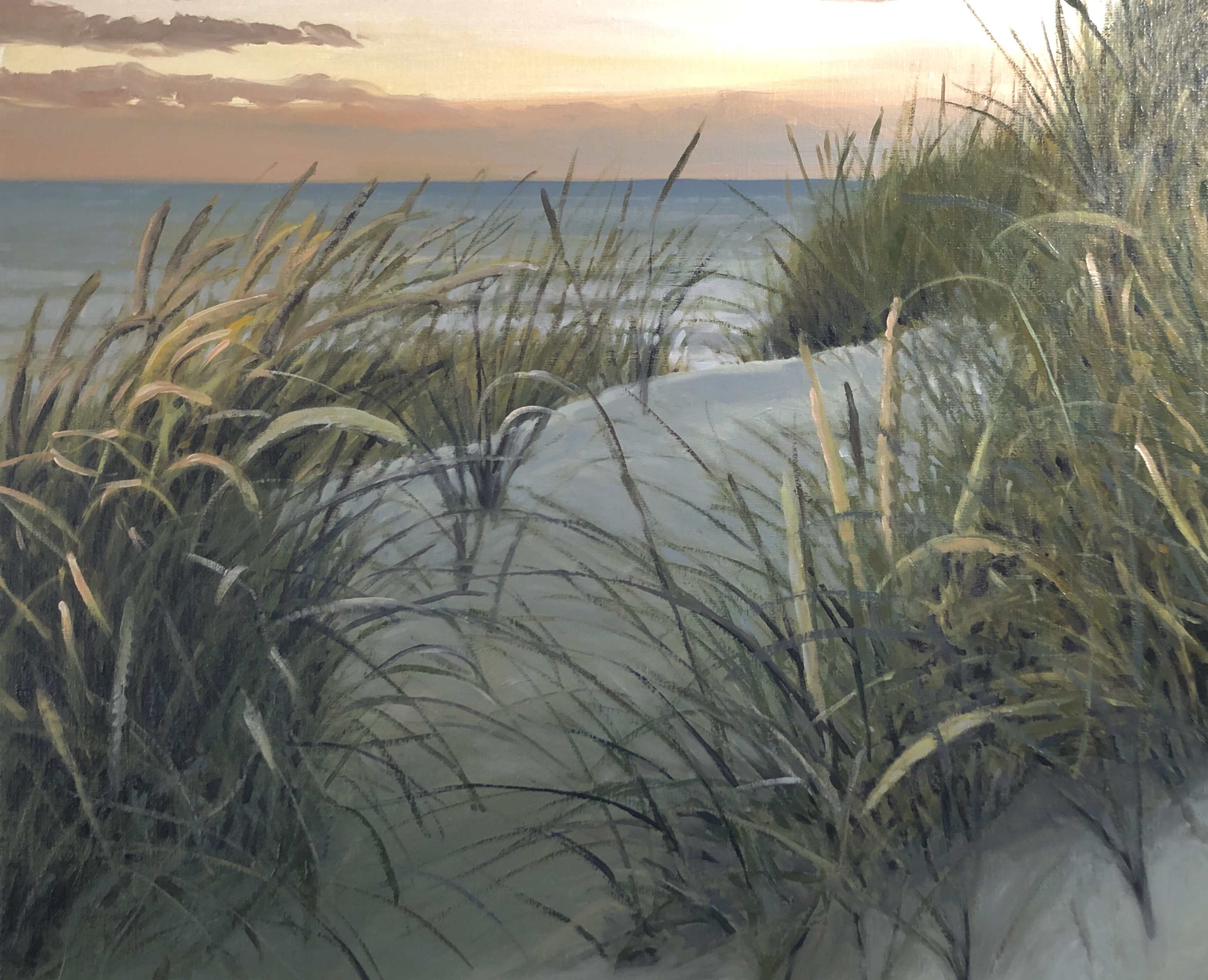 "Seaside Hideout", 50x60, olie (SOLGT)