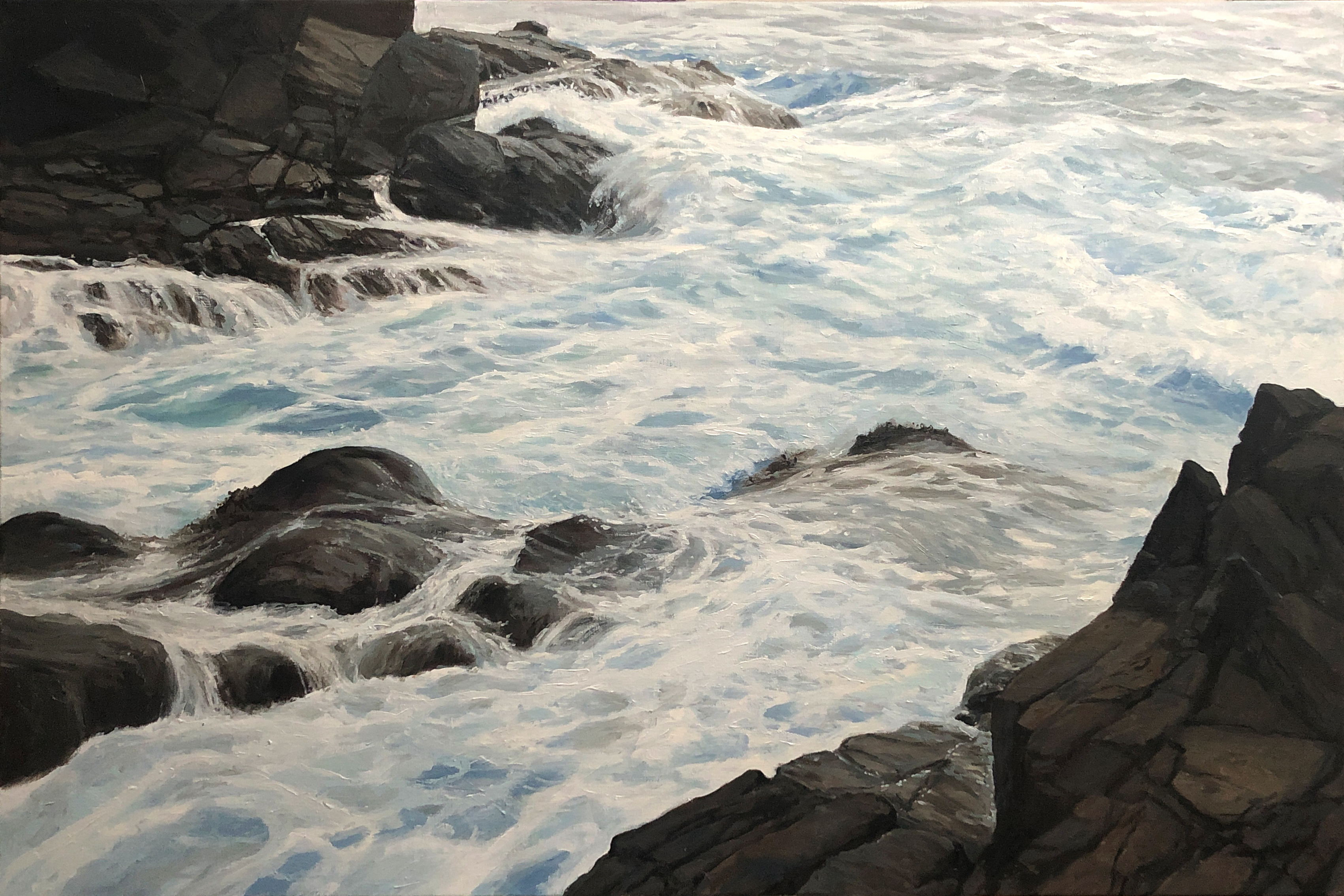"What Lies Beneath", 80x120 cm, olie (SOLGT)