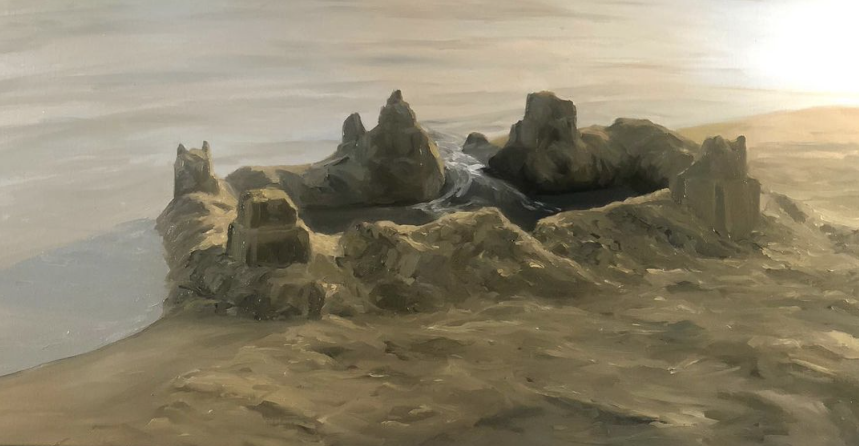 "Transience", 50x100 cm, olie 