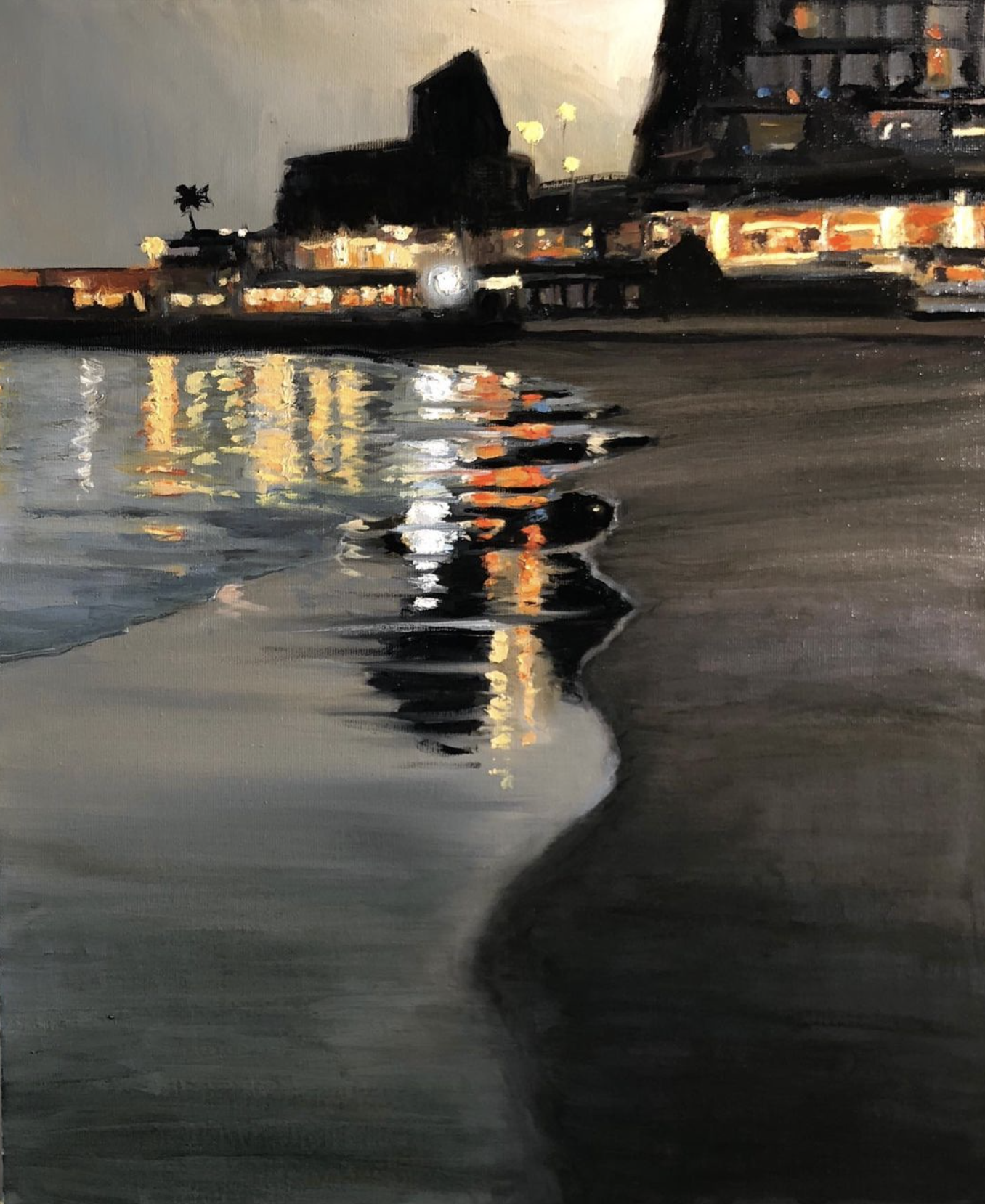 "On The Way To Dinner", 50x60 cm, olie (SOLGT)