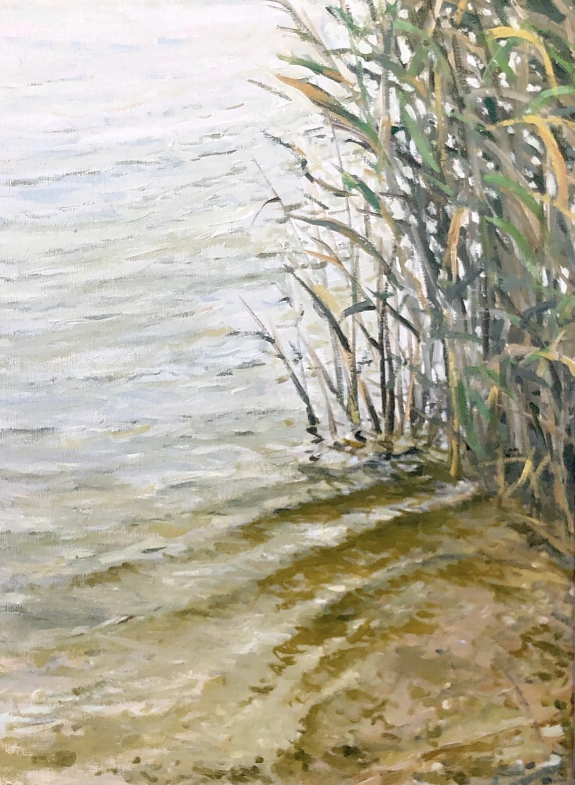 "When The Sky Is Only A Reflection", 30x40 cm, oil (SOLGT)