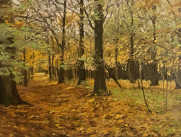 "Autumn Path", 30x40 cm, olie (privat eje)