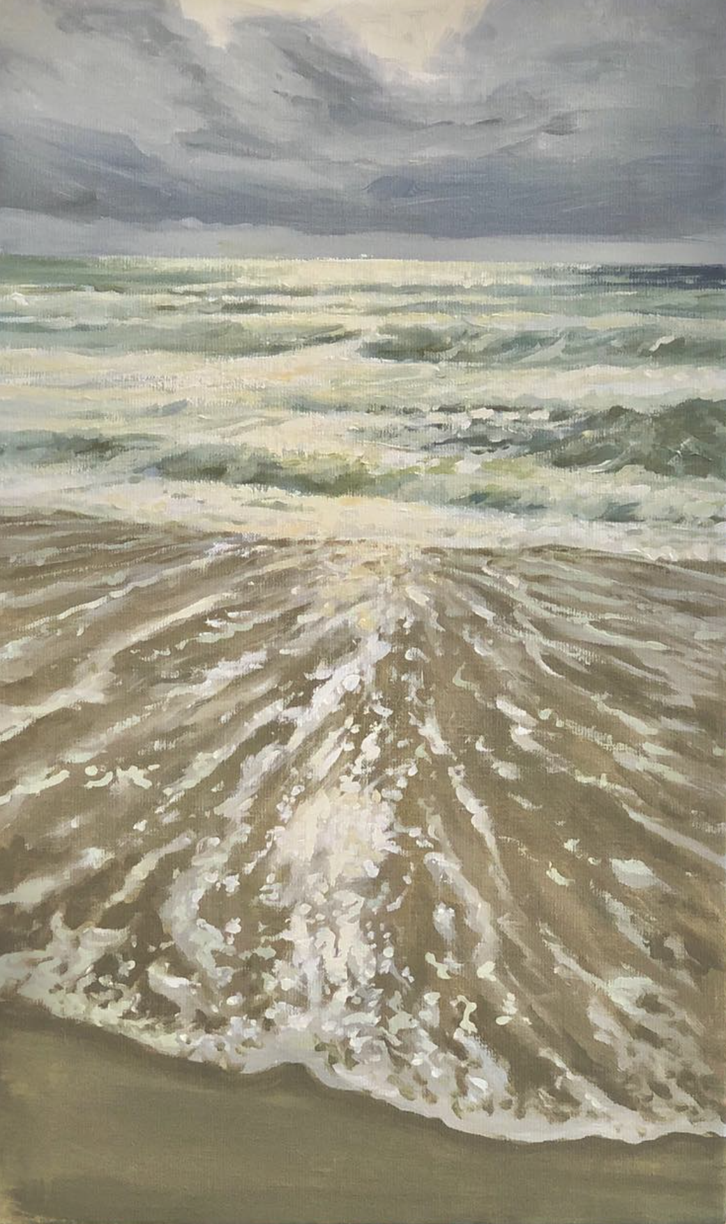 (Uden titel), 30x50 cm, olie (SOLGT)