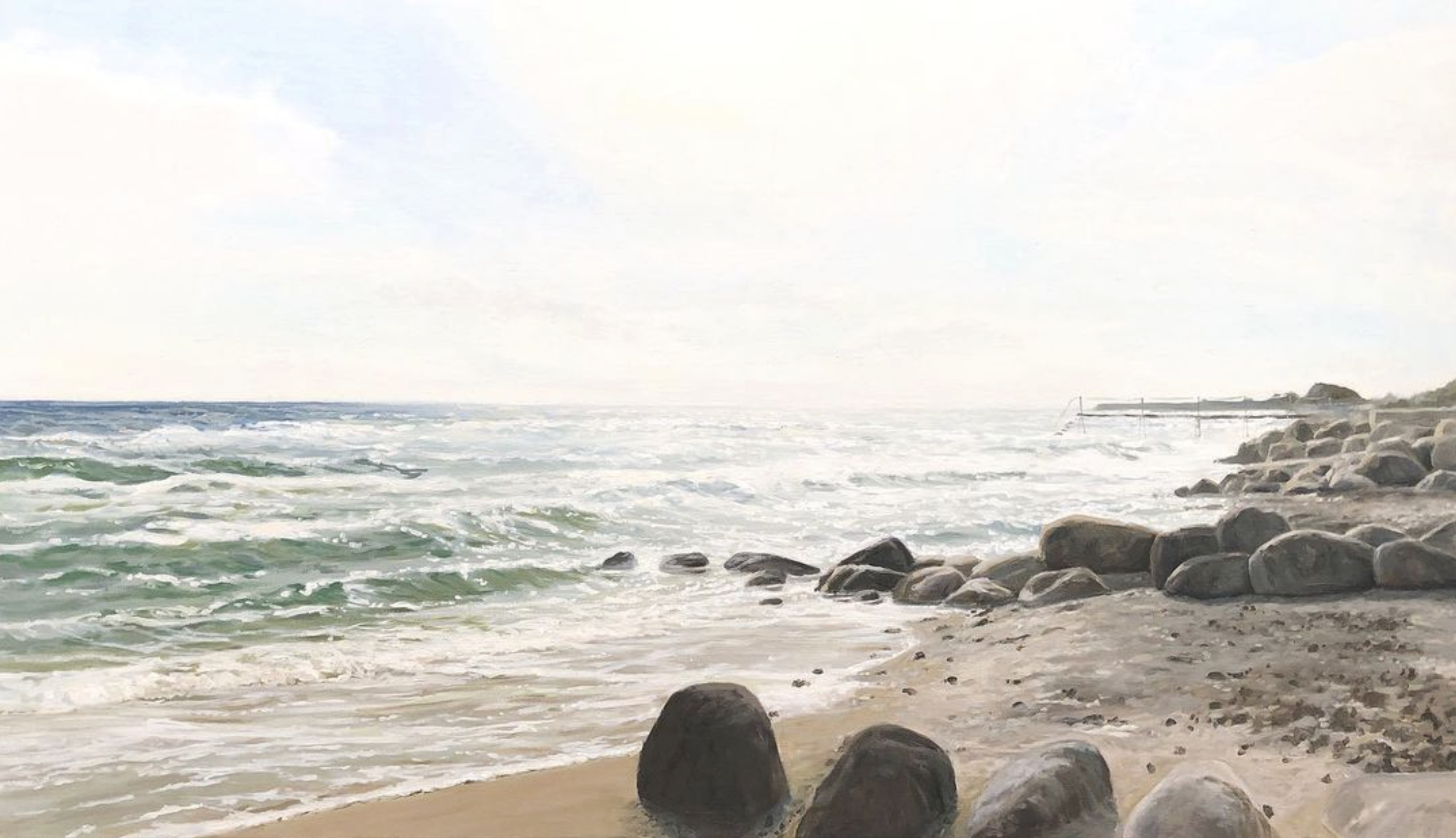 "En ny begyndelse", 70x120 cm, olie (privat eje)
