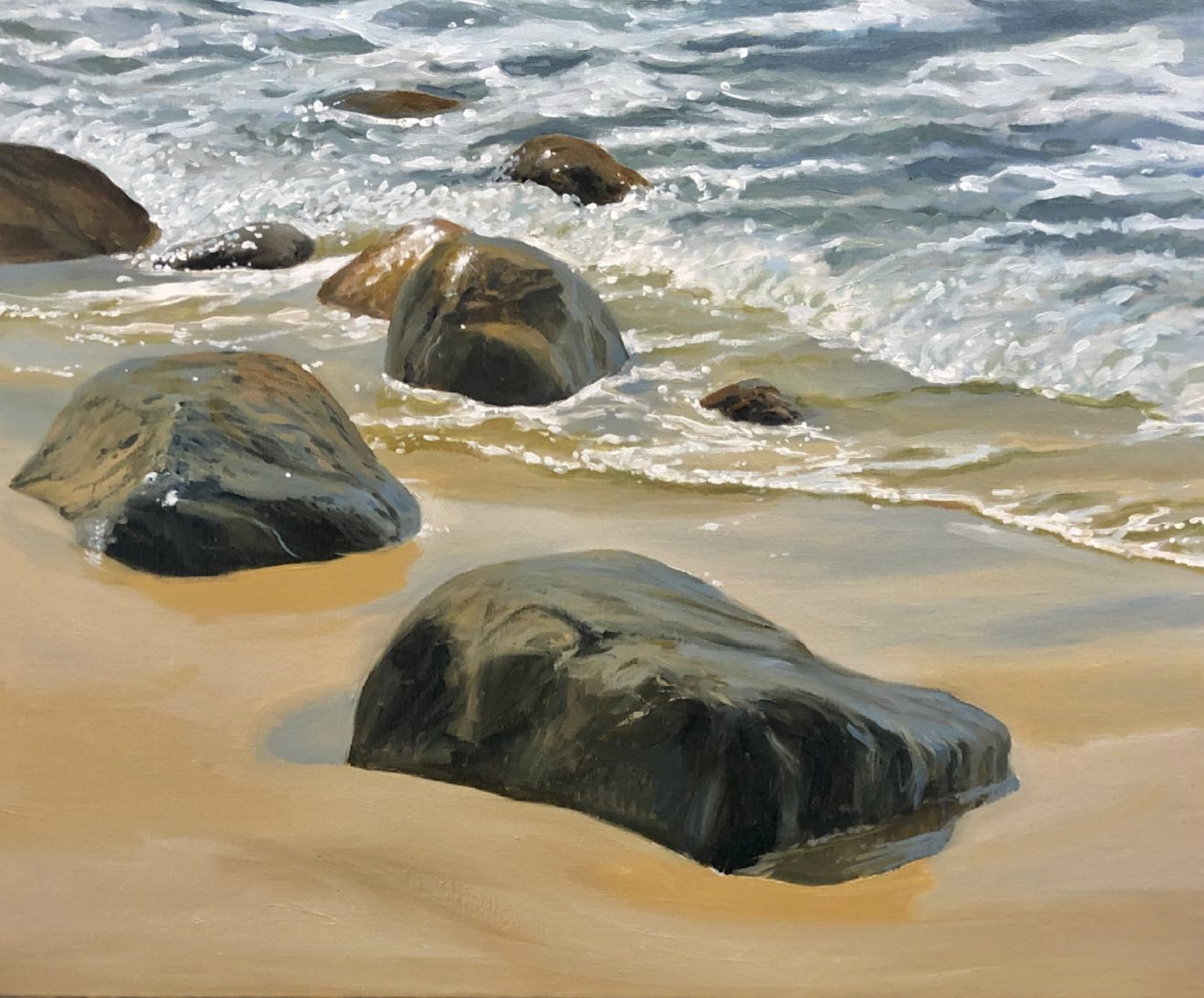 "Uden titel", 50x60 cm, olie SOLGT