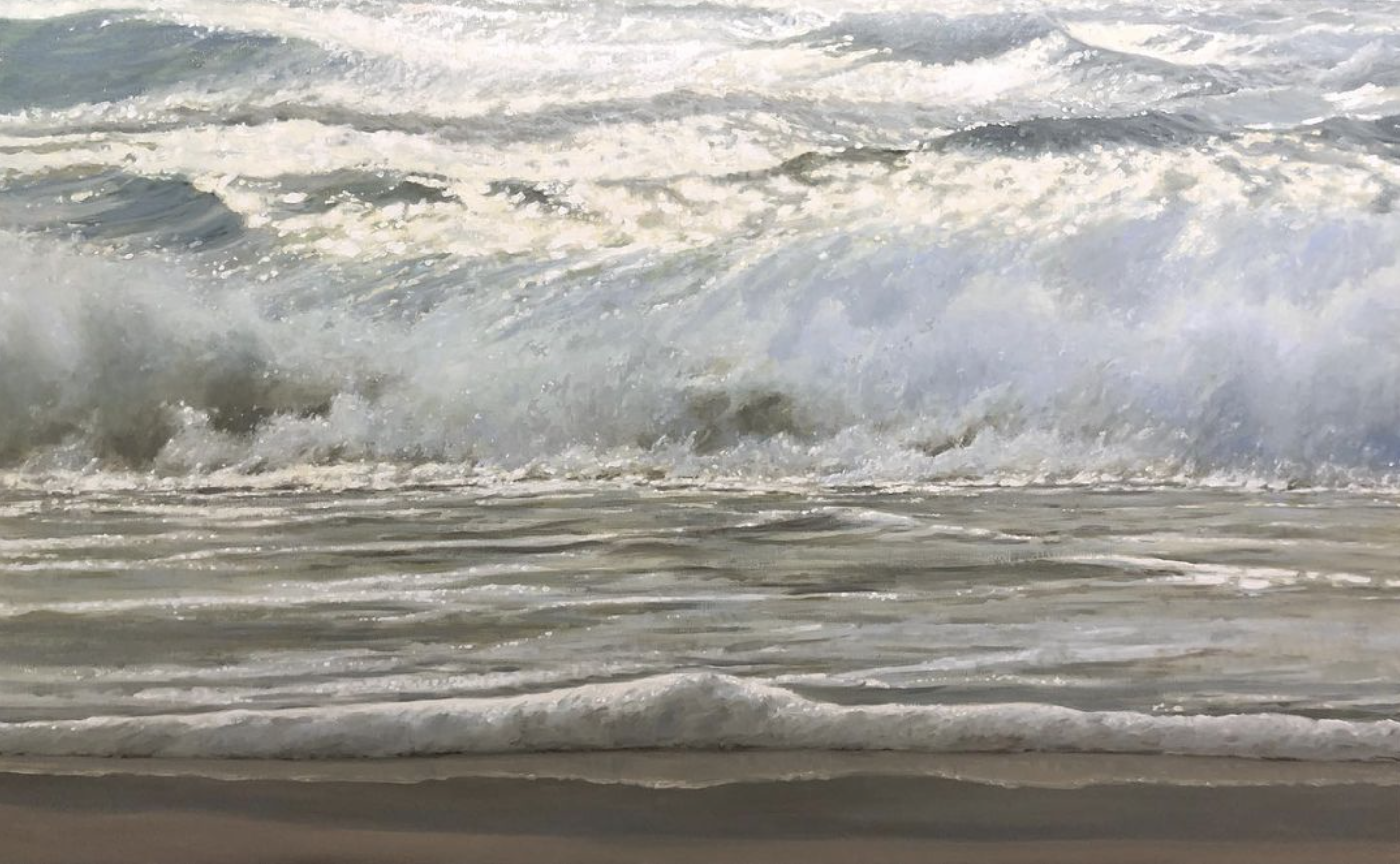 "Return Of The Light", 100x160 cm, olie (SOLGT)