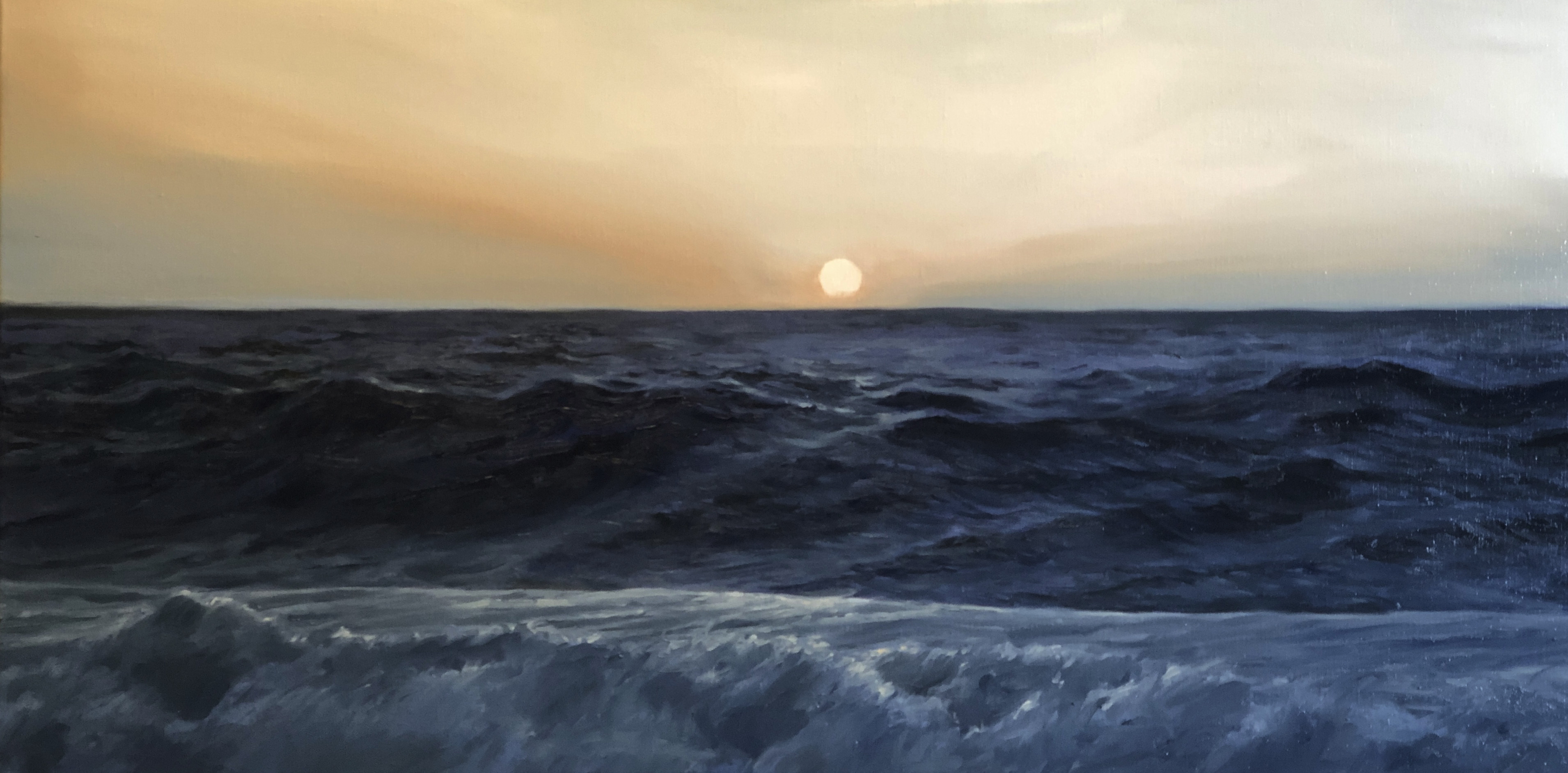 "Lights Out", 50x100 cm, olie (SOLGT)
