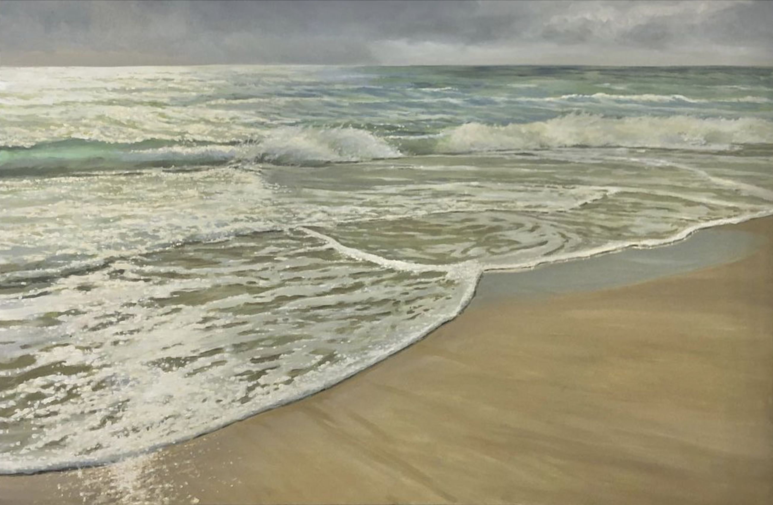 "Walk The Line" , 100x120 cm, olie (SOLGT)